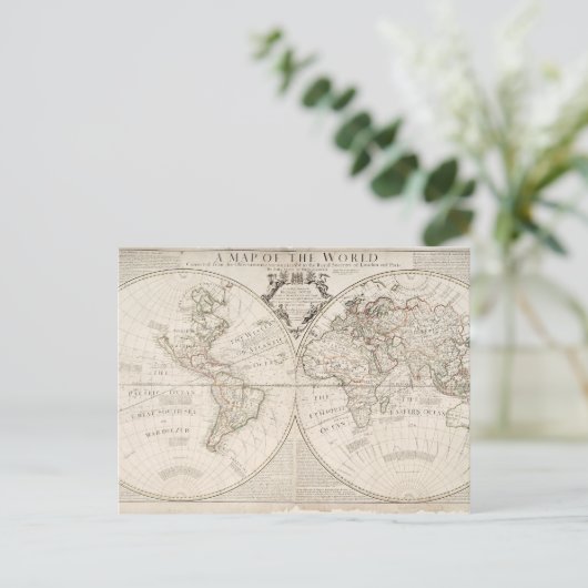Eine Karte der Welt (Stehend Vorderseite)