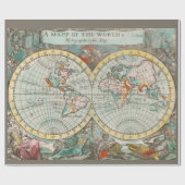 Eine Karte der Welt Geschenkpapier (Flach)