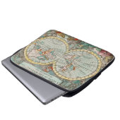 Eine Karte der Welt Laptopschutzhülle (Vorne Knopf)