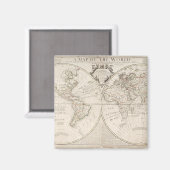 Eine Karte der Welt Magnet (Vorderseite/Rückseite)