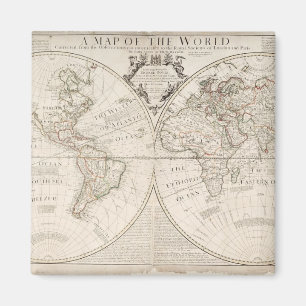 Eine Karte der Welt Magnet