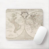 Eine Karte der Welt Mousepad (Mit Mouse)