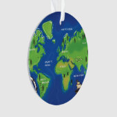 Eine Karte der Welt. Ornament (Vorderseite)