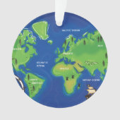 Eine Karte der Welt. Ornament (Vorderseite)