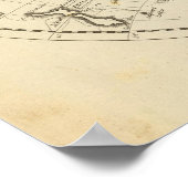 Eine Karte der Welt Poster (Ecke)