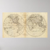 Eine Karte der Welt Poster (Vorne)