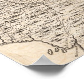 Eine Karte des britischen Empire in Amerika Blatt  Poster (Ecke)