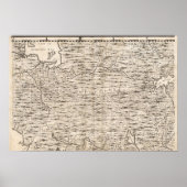 Eine Karte des britischen Empire in Amerika Blatt Poster (Vorne)