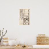 Eine Karte des britischen Empire in Amerika Blatt  Poster (Küche)