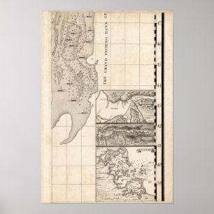 Eine Karte des britischen Empire in Amerika Blatt Poster
