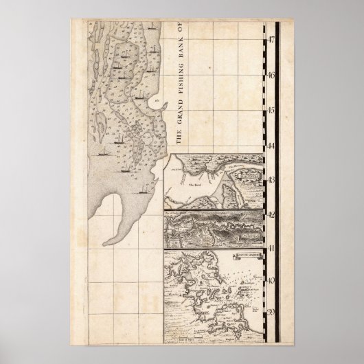 Eine Karte des britischen Empire in Amerika Blatt  Poster (Vorne)