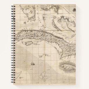 Eine Karte des Britischen Imperiums in Amerika Bla Notizblock