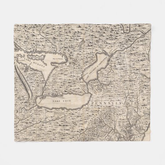 Eine Karte des Britischen Imperiums in Fleecedecke (Vorderseite (Horizontal))