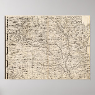 Eine Karte des Britischen Imperiums in Poster