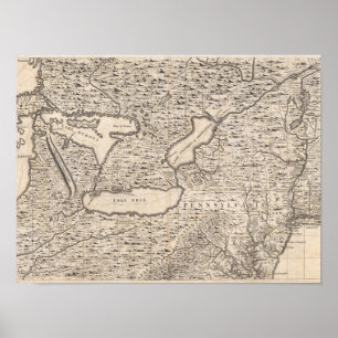 Eine Karte des Britischen Imperiums in Poster