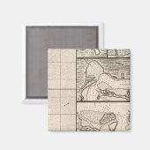 Eine Karte des Britischen Reiches in Amerika Blatt Magnet (Vorderseite/Rückseite)