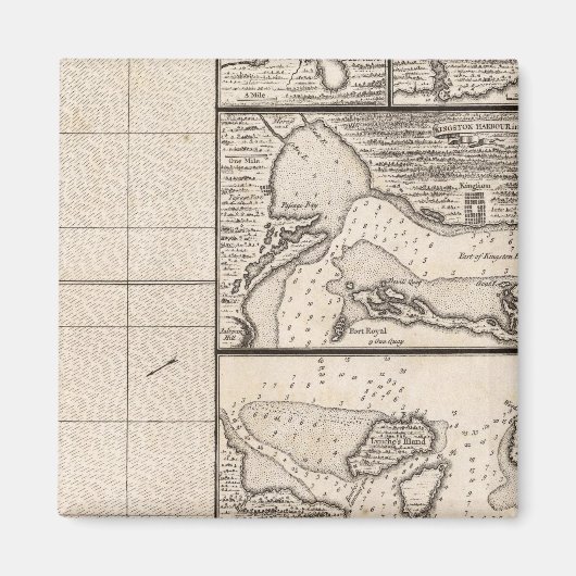 Eine Karte des Britischen Reiches in Amerika Blatt Magnet (Vorne)