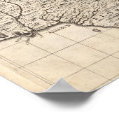 Eine Karte des Britischen Reiches in Amerika Blatt Poster (Ecke)