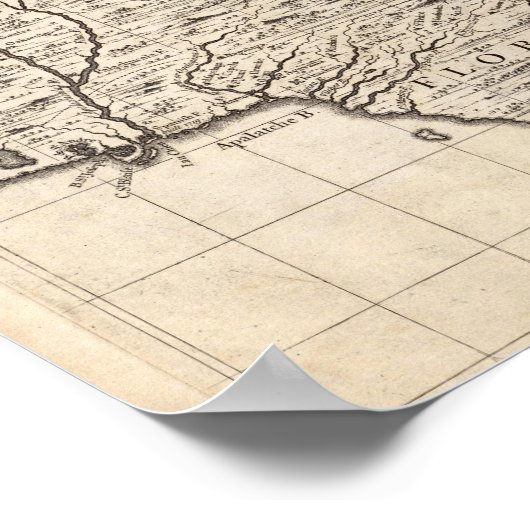 Eine Karte des Britischen Reiches in Amerika Blatt Poster (Ecke)