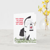 Eine Karte des erfundenen Herzens (Gelbe Blume)