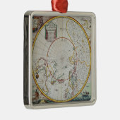 Eine Karte des Nordpols Ornament Aus Metall (Rechts)