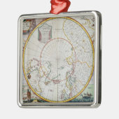 Eine Karte des Nordpols Ornament Aus Metall (Links)