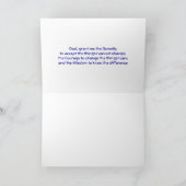 Eine Karte des Tagesauf einmal "blauen Sternes" (Innenseite)