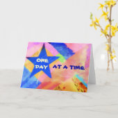 Eine Karte des Tagesauf einmal "blauen Sternes" (Gelbe Blume)