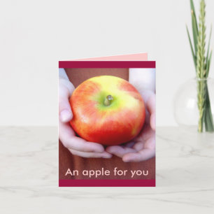 Eine Karte 'Ein Apfel für Dich'