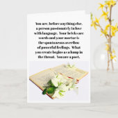 Eine Karte für einen Dichter (Gelbe Blume)