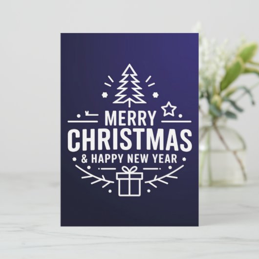 Eine Karte für jede Verbindung Frohe Weihnachten (Stehend Vorderseite)