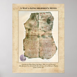 Eine Karte für König Salomons Minenposter Poster