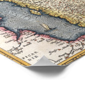 Eine Karte Großbritanniens | 1587 Poster (Ecke)