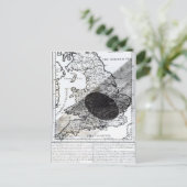 Eine Karte mit der Passage des Schattens des Monde (Stehend Vorderseite)