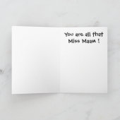 Eine Karte mit Haltung (Innenseite)