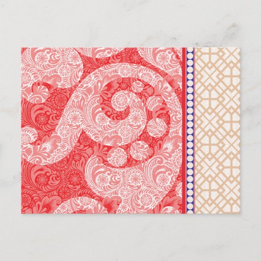 eine Karte mit rotem Herz (Vorderseite)