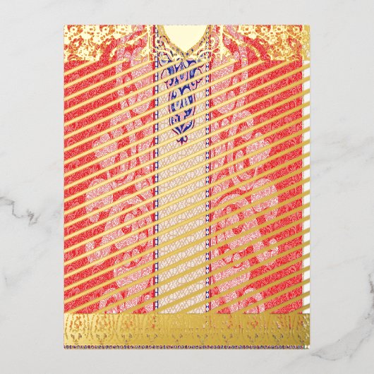 eine Karte mit rotem Herz (Vorderseite)