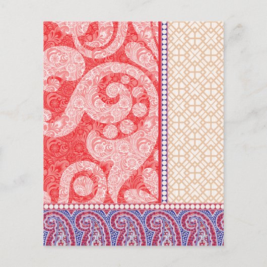 eine Karte mit rotem Herz (Hinten)