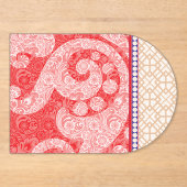 eine Karte mit rotem Herz Acryleinladungen (Vorderseite)