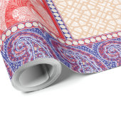 eine Karte mit rotem Herz Geschenkpapier (Rolleneckpunkt)