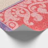 eine Karte mit rotem Herz Geschenkpapier (Ecke)