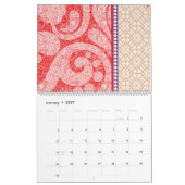 eine Karte mit rotem Herz Kalender (Jan 2027)