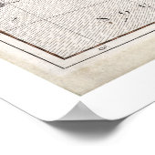 Eine Karte Nordamerikas Poster (Ecke)