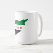 Eine Karte Syriens mit der "Revolution Flag" Kaffeetasse (VorderseiteRechts)