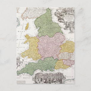 Eine Karte von England 1760