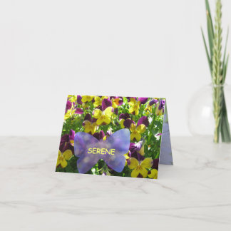 Eine Karte von Serene Pansy Garden