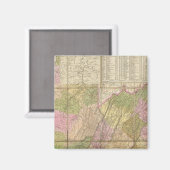 Eine Karte von Virginia Magnet (Vorderseite/Rückseite)
