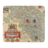 Eine Karte von Yorkshire: Westreiten Schneidebrett (Vorderseite)