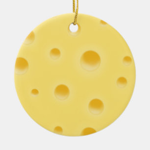 Eine käsige Nachricht Personalisierter gelber Schw Keramik Ornament