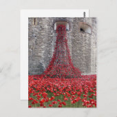 Eine Kaskade von Pflücken im Tower von London Postkarte (Vorne/Hinten)